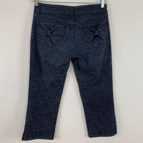 Arden B Cropped Jean Sz 10 Capri Dark Wash - Picture 3 of 8